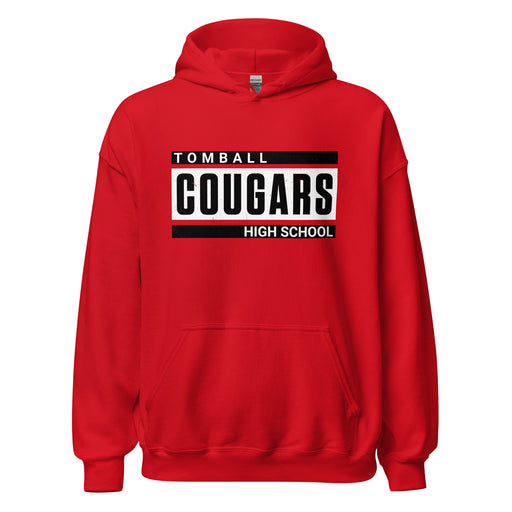 Tomball High School Cougars Red Classic Unisex Hoodie 098