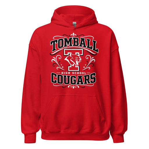 Tomball High School Cougars Red Classic Unisex Hoodie 012
