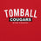 Close-up view of Tomball High School Cougars Red Classic Unisex Hoodie 021
