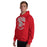 Man wearing Cypress Lakes High School Spartans Red Classic Unisex Hoodie 213
