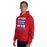 Man wearing Oak Ridge High School War Eagles Red Classic Unisex Hoodie 231