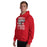 Man wearing Tomball High School Cougars Red Classic Unisex Hoodie 232