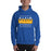 Man wearing a Klein High School Bearkats Royal Classic Unisex Hoodie 05