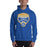 Man wearing a Klein High School Bearkats Royal Classic Unisex Hoodie 14