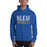 Man wearing a Klein High School Bearkats Royal Classic Unisex Hoodie 17