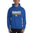 Man wearing a Klein High School Bearkats Royal Classic Unisex Hoodie 49