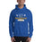 Man wearing a Klein High School Bearkats Royal Classic Unisex Hoodie 96