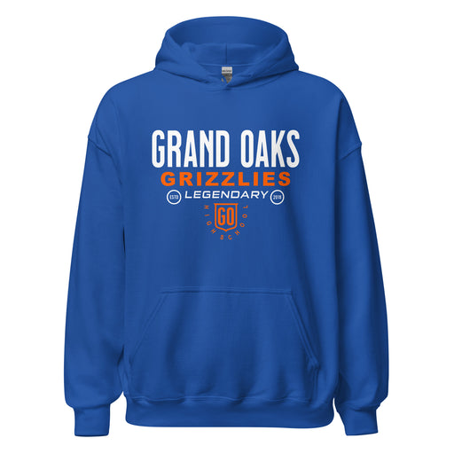 Grand Oaks High School Grizzlies Royal Classic Unisex Hoodie 03