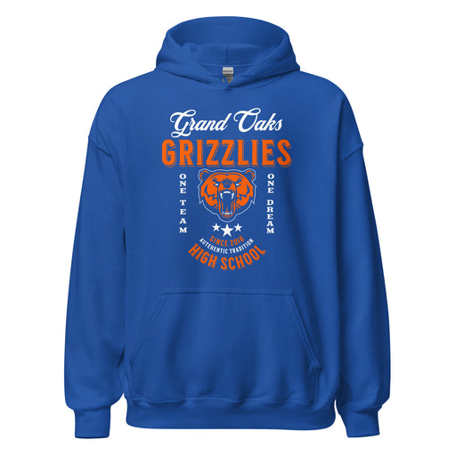 Grand Oaks High School Grizzlies Royal Classic Unisex Hoodie 08