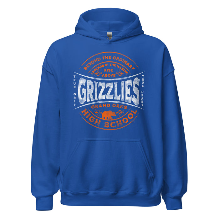 Grand Oaks High School Grizzlies Royal Classic Unisex Hoodie 10