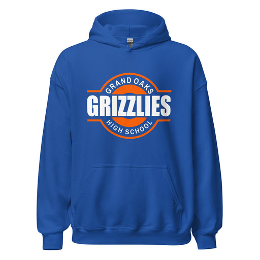 Grand Oaks High School Grizzlies Royal Classic Unisex Hoodie 11