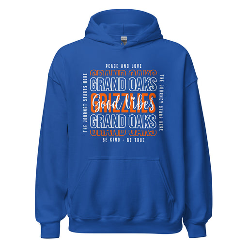 Grand Oaks High School Grizzlies Royal Classic Unisex Hoodie 13