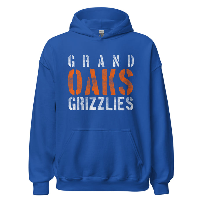 Grand Oaks High School Grizzlies Royal Classic Unisex Hoodie 17