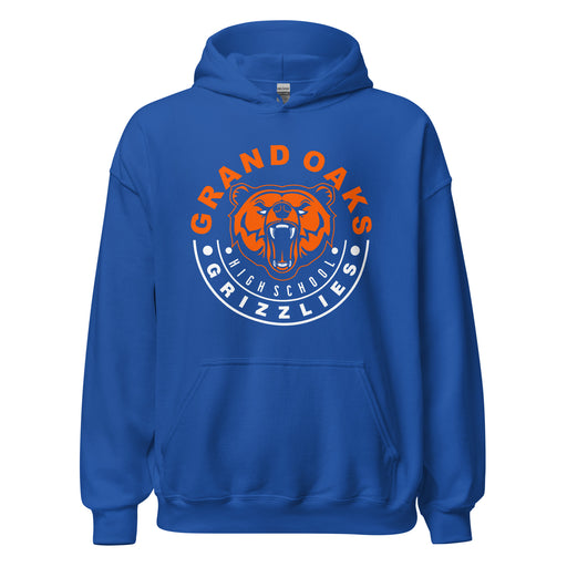 Grand Oaks High School Grizzlies Royal Classic Unisex Hoodie 19