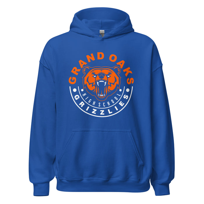 Grand Oaks High School Grizzlies Royal Classic Unisex Hoodie 19