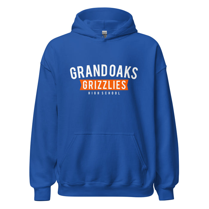 Grand Oaks High School Grizzlies Royal Classic Unisex Hoodie 21