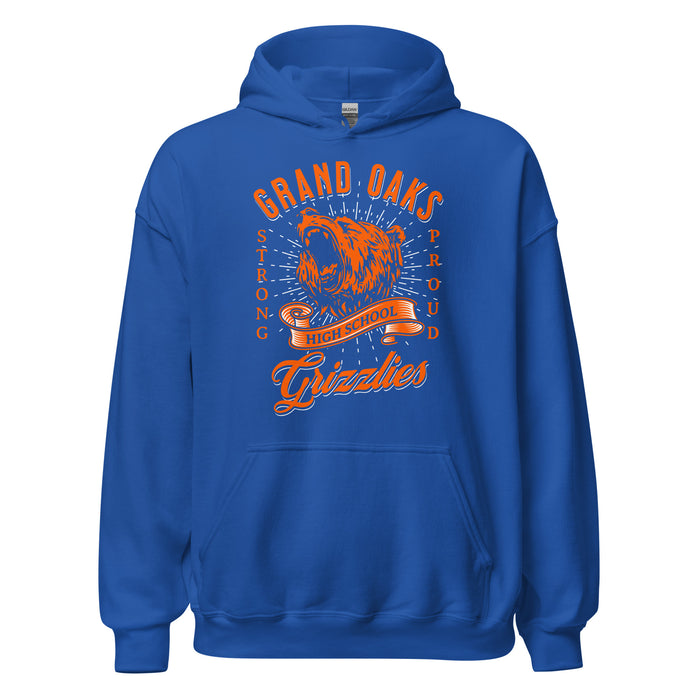 Grand Oaks High School Grizzlies Royal Classic Unisex Hoodie 26