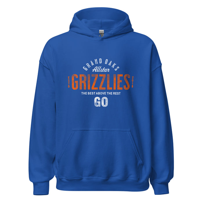 Grand Oaks High School Grizzlies Royal Classic Unisex Hoodie 40