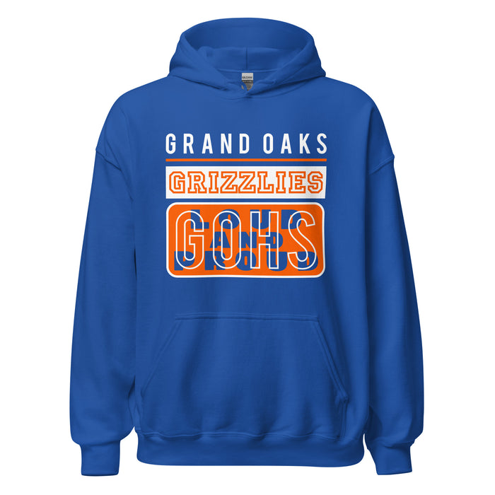 Grand Oaks High School Grizzlies Royal Classic Unisex Hoodie 86