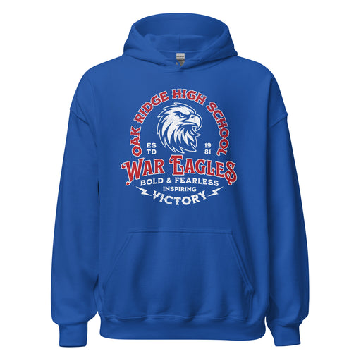 Oak Ridge High School War Eagles Royal Blue Classic Unisex Hoodie 206