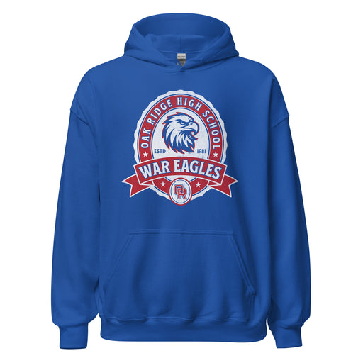 Oak Ridge High School War Eagles Royal Blue Classic Unisex Hoodie 212