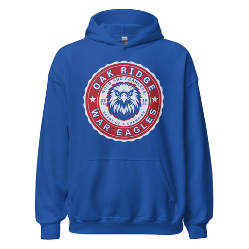 Oak Ridge High School War Eagles Royal Blue Classic Unisex Hoodie 216