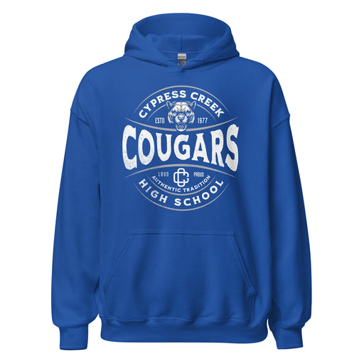 Cypress Creek High School Cougars Royal Blue Classic Unisex T-shirt 216