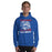 Man wearing Dickinson High School Gators Royal Blue Classic Unisex Hoodie 205