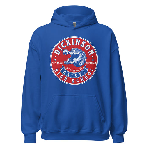 Dickinson High School Gators Royal Blue Classic Unisex Hoodie 215