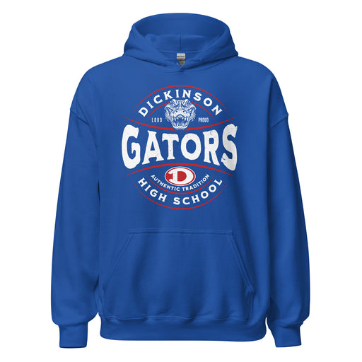 Dickinson High School Gators Royal Blue Classic Unisex Hoodie 218