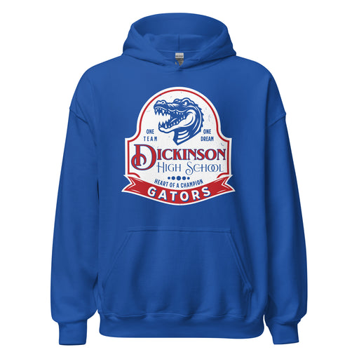 Dickinson High School Gators Royal Blue Classic Unisex Hoodie 219