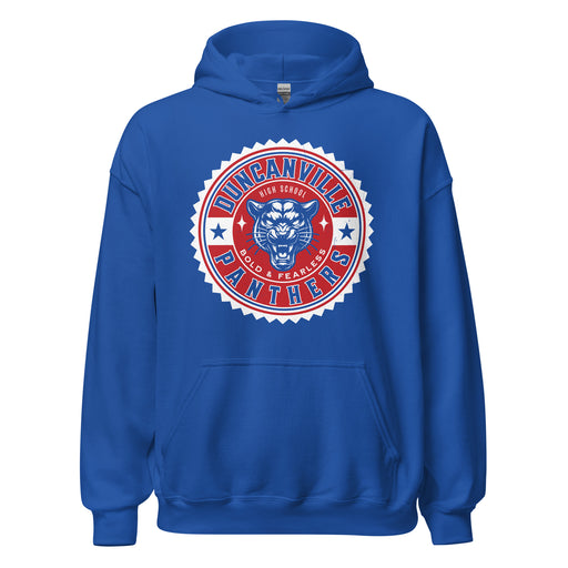 Duncanville High School Panthers Royal Blue Classic Unisex Hoodie 203