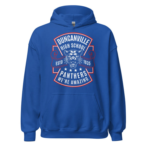 Duncanville High School Panthers Royal Blue Classic Unisex Hoodie 207