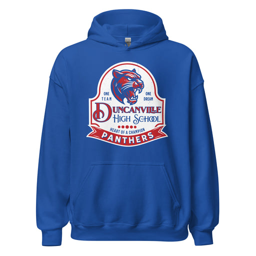 Duncanville High School Panthers Royal Blue Classic Unisex Hoodie 219