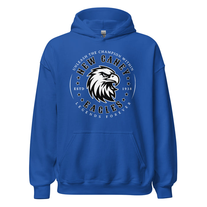 New Caney High School Eagles Royal Blue Classic Unisex Hoodie 214