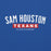 Close-up view of Sam Houston High School Texans Royal Blue Classic Unisex Hoodie 021