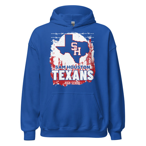 Sam Houston High School Texans Royal Blue Classic Unisex Hoodie 202