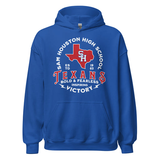 Sam Houston High School Texans Royal Blue Classic Unisex Hoodie 206