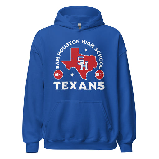 Sam Houston High School Texans Royal Blue Classic Unisex Hoodie 208