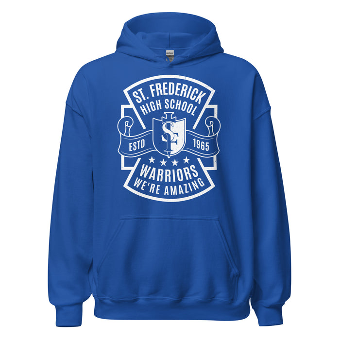 St. Frederick High School Warriors Royal Blue Classic Unisex Hoodie 207