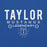 Close-up view of Taylor High School Mustangs Royal Blue Classic Unisex Hoodie 003