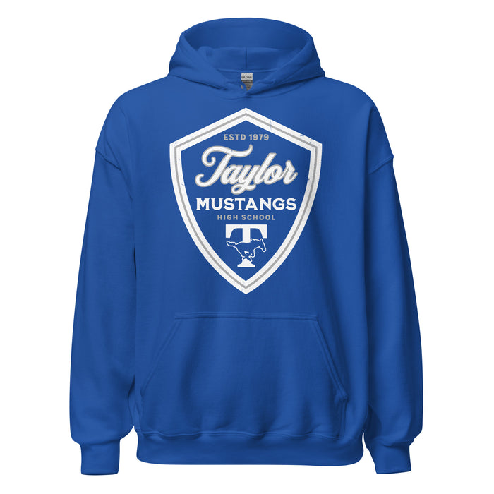 Taylor High School Mustangs Royal Blue Classic Unisex Hoodie 225