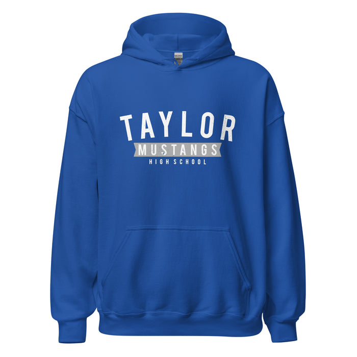 Taylor High School Mustangs Royal Blue Classic Unisex Hoodie 021