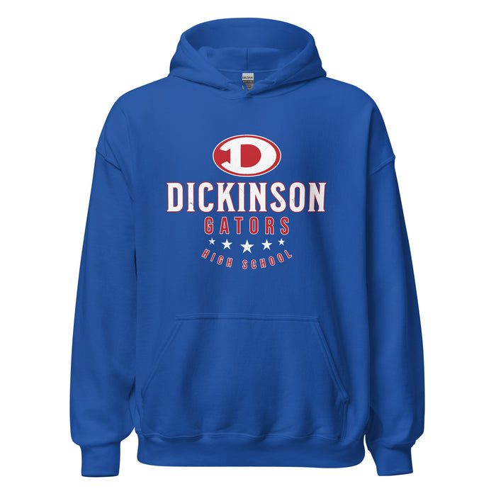Dickinson High School Gators Royal Blue Classic Unisex Hoodie 217