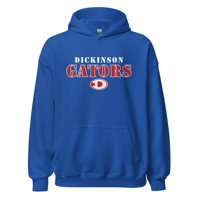 Dickinson High School Gators Royal Blue Classic Unisex Hoodie 017