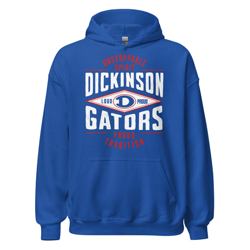 Dickinson High School Gators Royal Blue Classic Unisex Hoodie 210