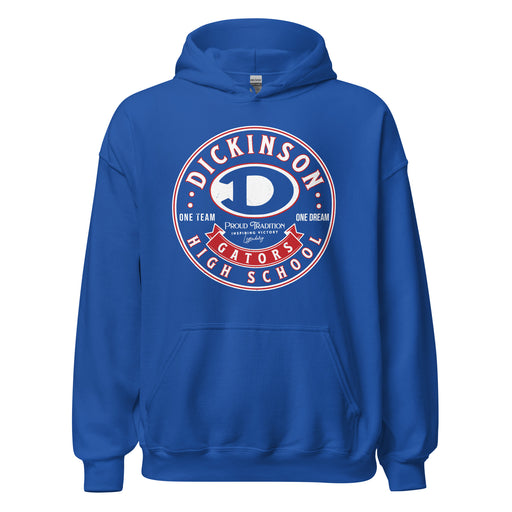 Dickinson High School Gators Royal Blue Classic Unisex Hoodie 215