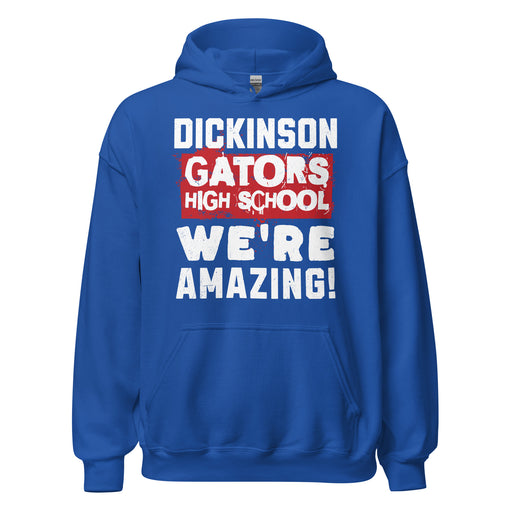 Dickinson High School Gators Royal Blue Classic Unisex Hoodie 231