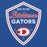Close-up view of Dickinson High School Gators Royal Blue Classic Unisex Hoodie 225