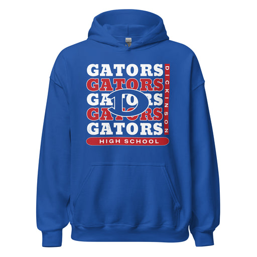 Dickinson High School Gators Royal Blue Classic Unisex Hoodie 235